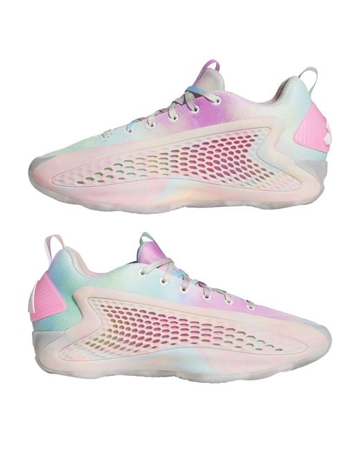 Adidas Pink Anthony Edwards 1 Basketball Shoes for men