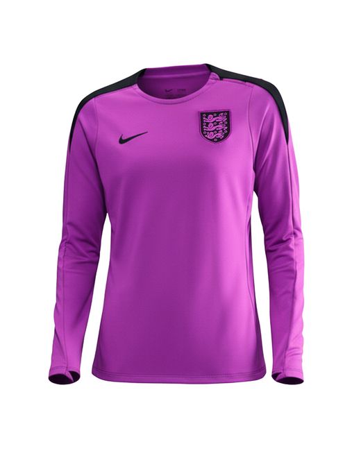 Nike Purple England Strike Crew Top 2025