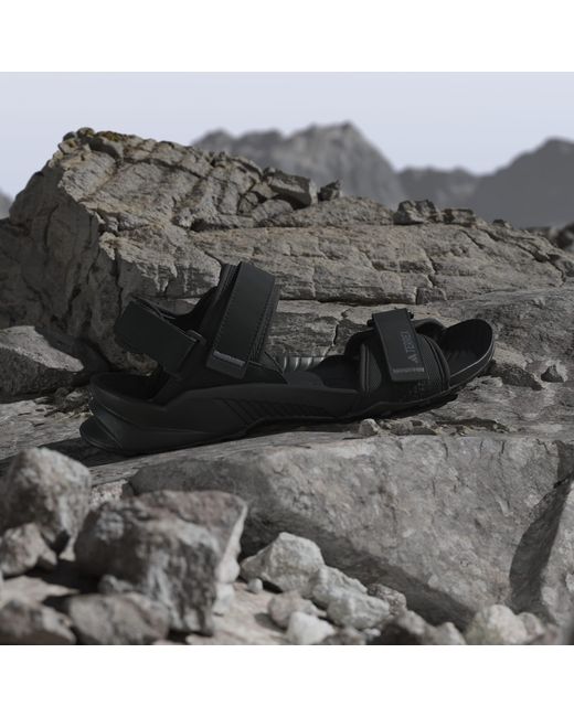 Adidas Black Terrex Hydroterra Sandals for men