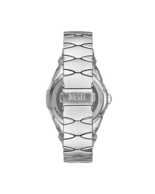 DIESEL Metallic D-Sruptor Three-Hand Stainless Steel Watch