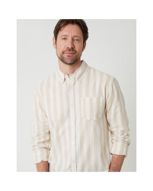 Saltwell Blue Long-Sleeve Oxford Shirt for men