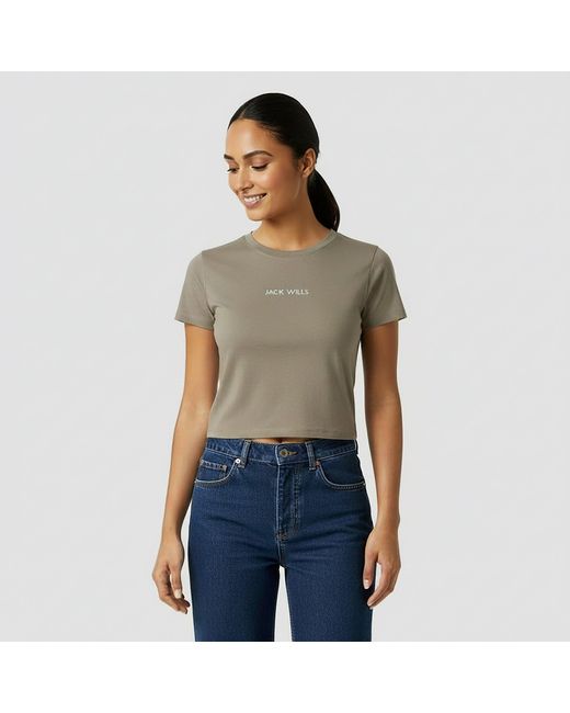 Jack Wills Gray Baby Tee