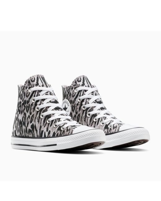 Converse Blue Chuck Taylor All Star Leo Canvas High-Top Trainers
