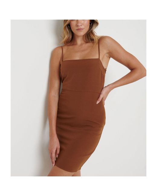 Pretty Lavish Brown Mini Dress