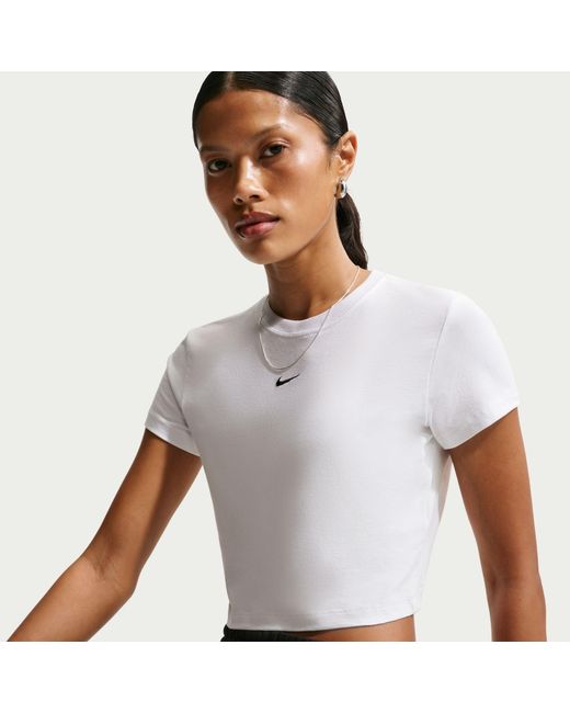 Nike White Chill Crop Tee