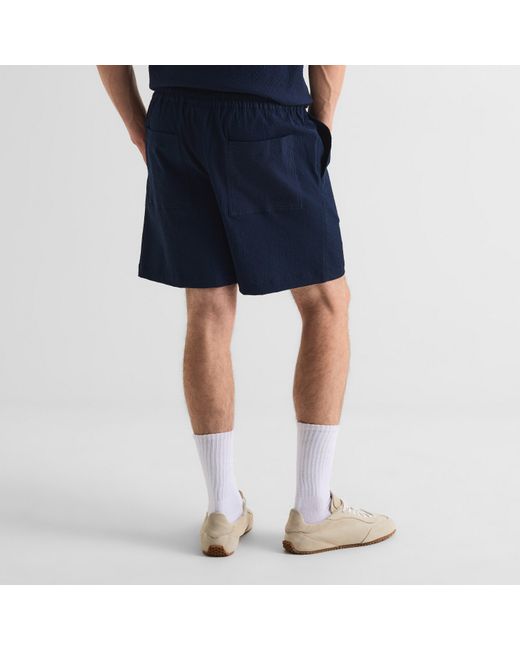Maison Kitsuné Blue Elasticated Woven Tracksuit Shorts for men