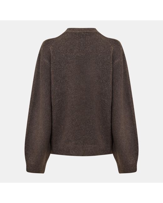 The Couture Club Brown Knitted Sweatshirt