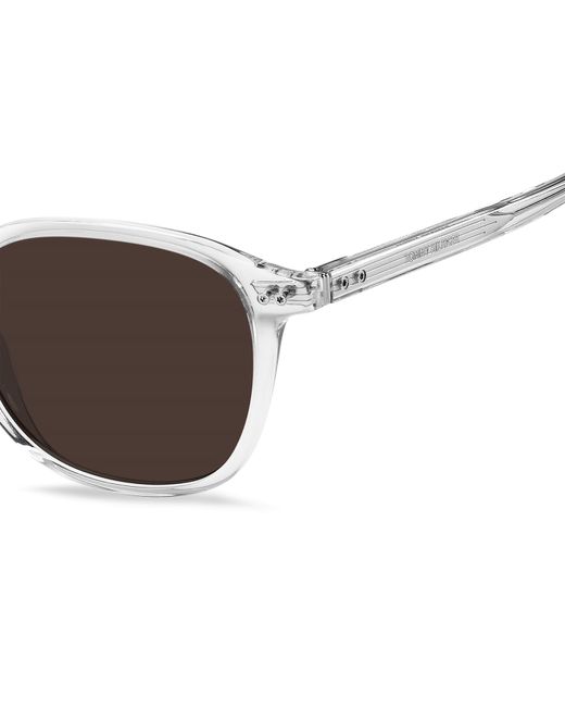 Tommy Hilfiger Brown Round Sunglasses for men