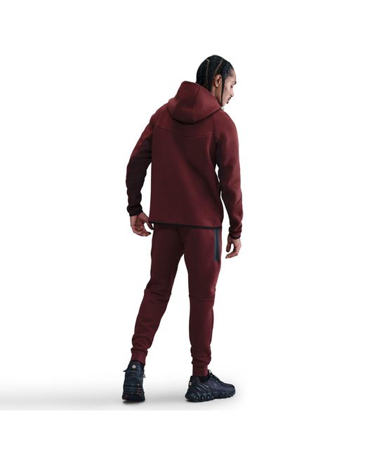 Nike Red Tech Fleece Joggers for men