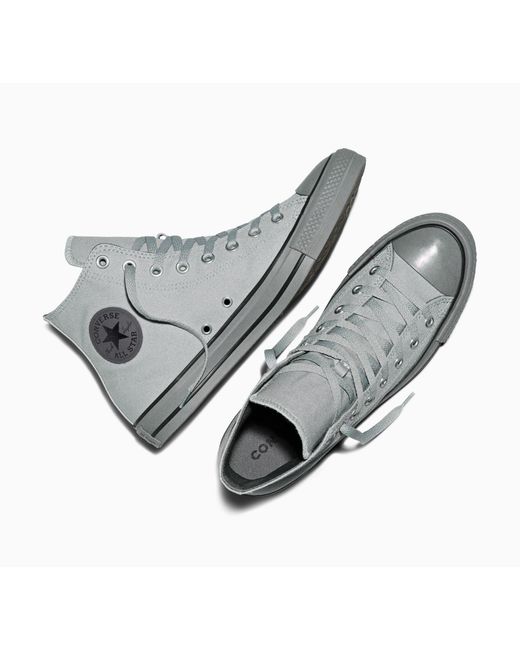 Converse Gray Canvas High-Top Trainers for men