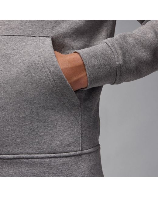 Nike Gray Essential Fleece Pullover Hoodie for men