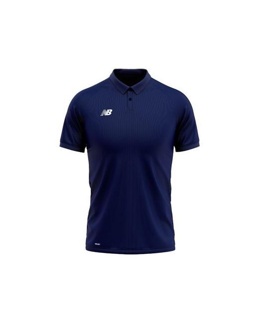 New Balance Blue Polo Shirt Sn99 for men