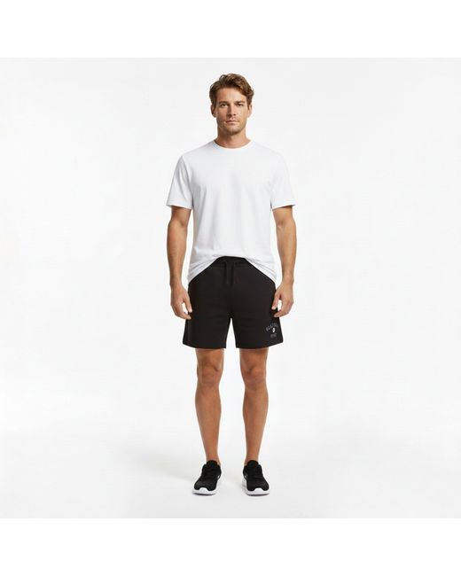 Slazenger 1881 Black Fleece Large Logo Short for men