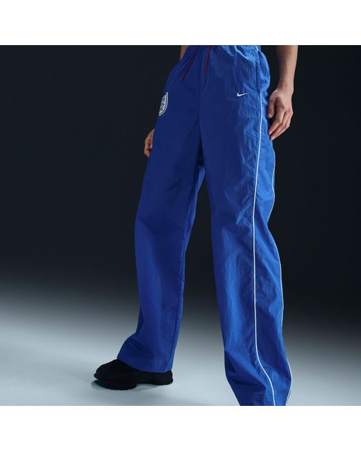 Nike Blue England Woven Tracksuit Bottoms