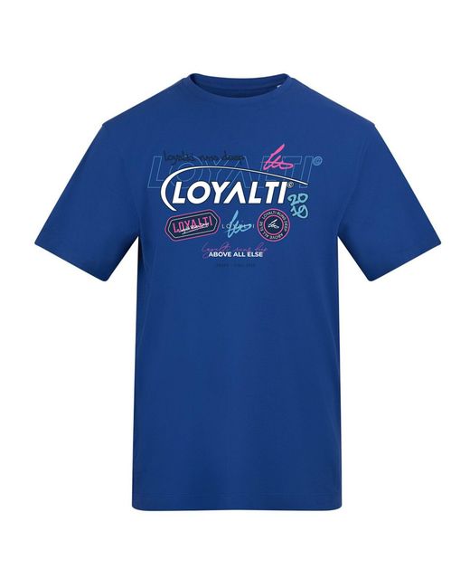 Loyalti Blue Printed Adults Tee