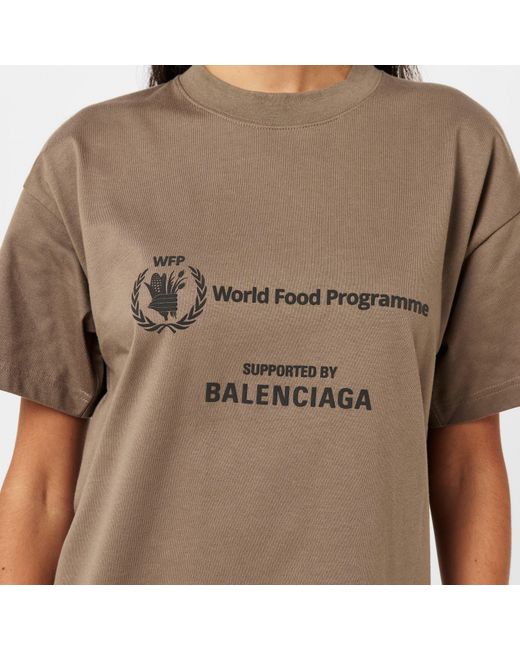 Balenciaga Brown World Food Programme T-Shirt