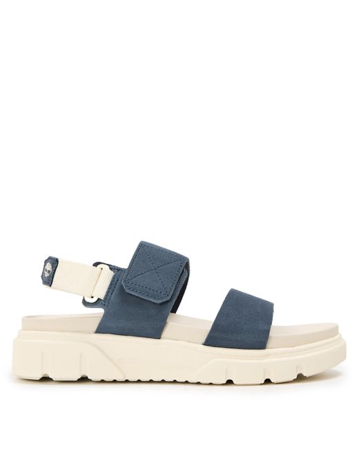 Timberland Blue Backstrap Flatform Sandals
