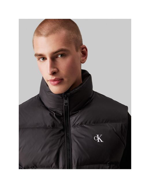 Calvin Klein Black Essentials Down Vest for men