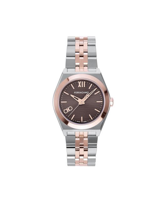 Ferragamo Metallic Vega Quartz Analogue Watch for men