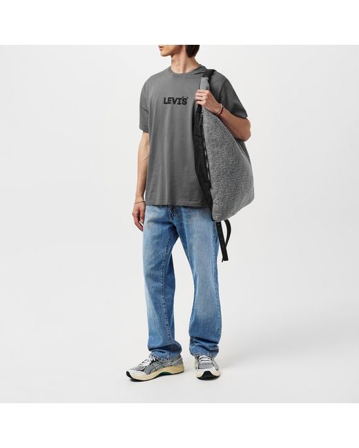 Levi's Gray Varsity Circle T Shirt for men