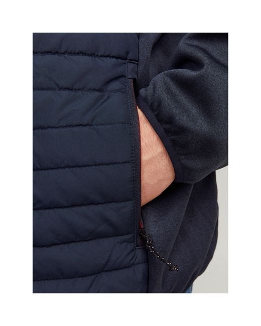 Jack & Jones Blue Lightweight Quilted Puffer Jacket for men