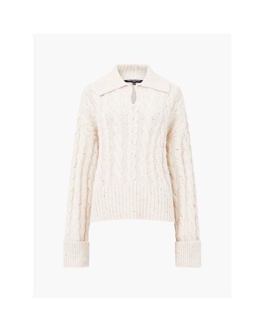 French Connection White Fc Kyla Jumper Ld51