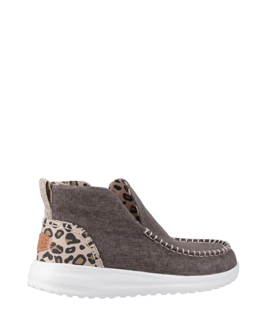 HeyDude Brown Denny Heavy Canvas Boot