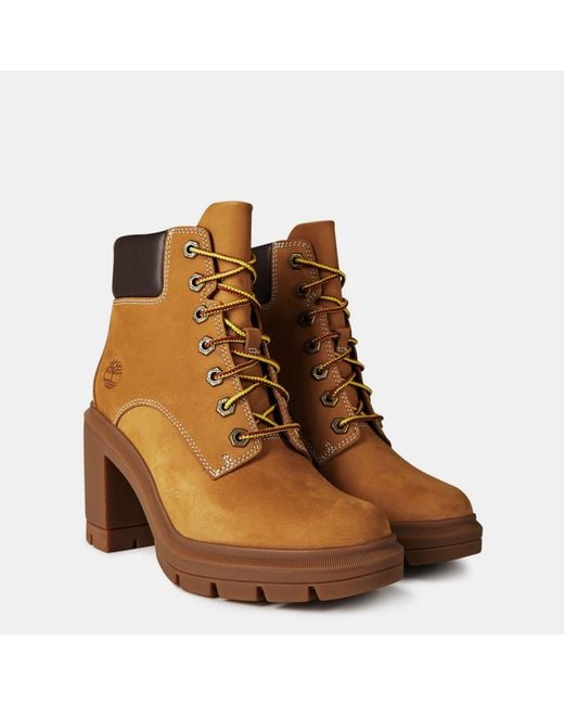 Timberland Brown Allington Lace-Up Heeled Boots