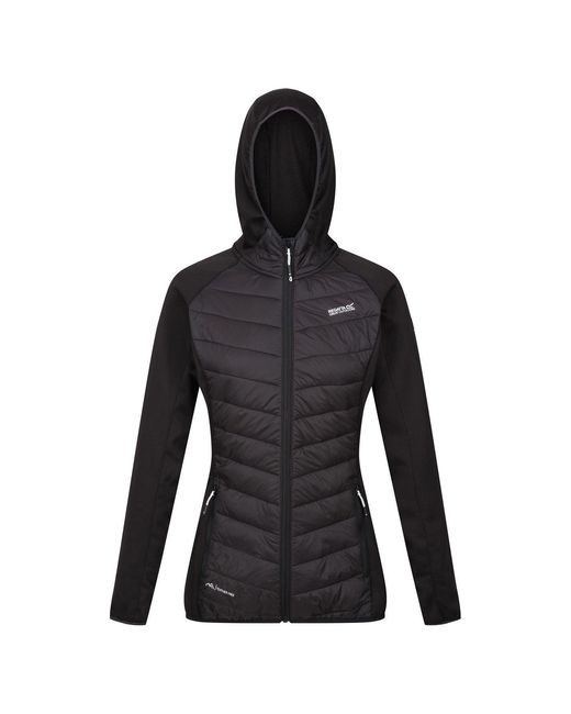 Regatta Black Andreson Water Resistant Hooded Long Sleeve Insulated Puffer Jacket