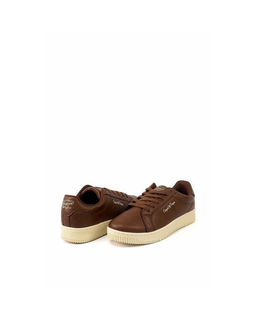 Original Penguin Brown Selwyn Court Trainers for men