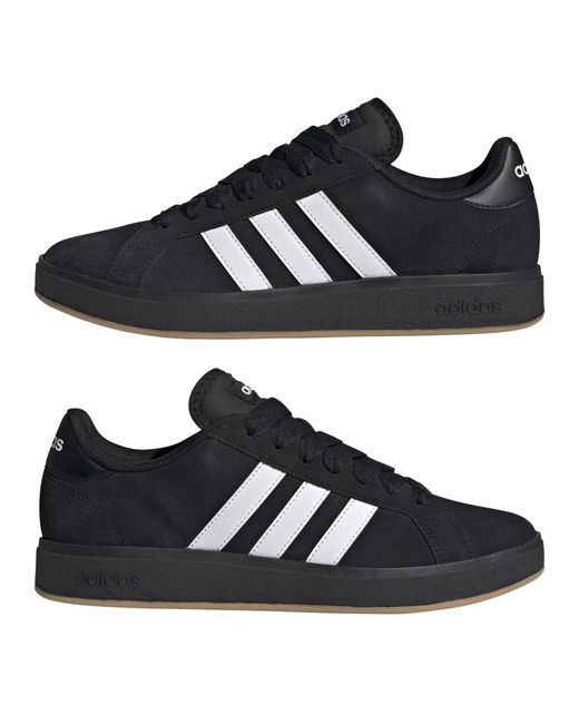 Adidas Black Adiads Grand Court Base 00S Shoes for men