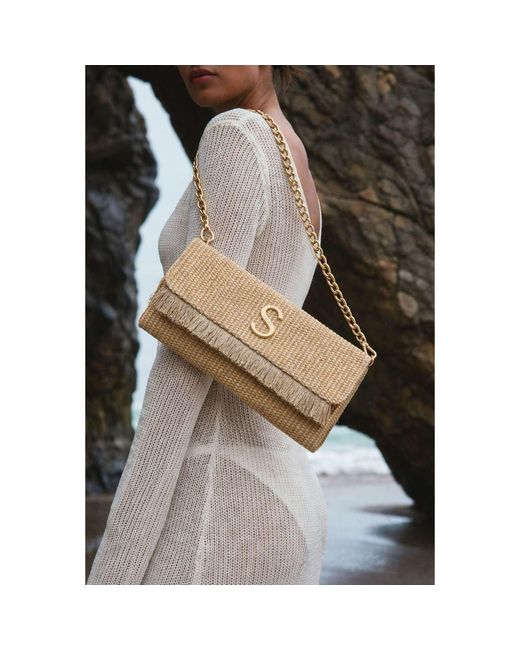 Sorena Natural Clutch Bag