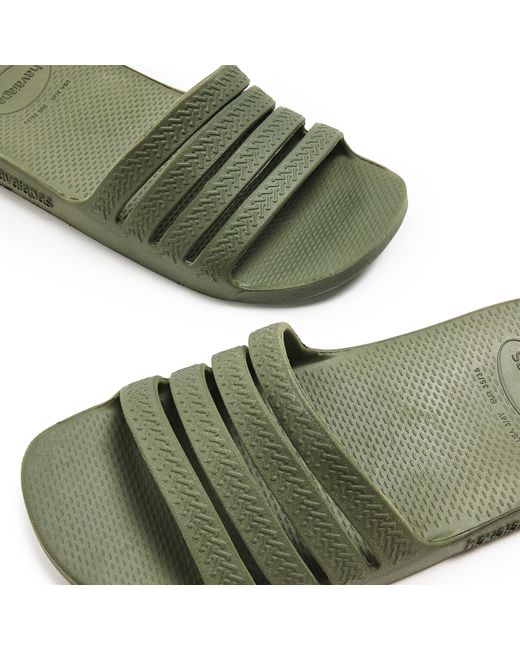 Havaianas Green Slide Flip Flops