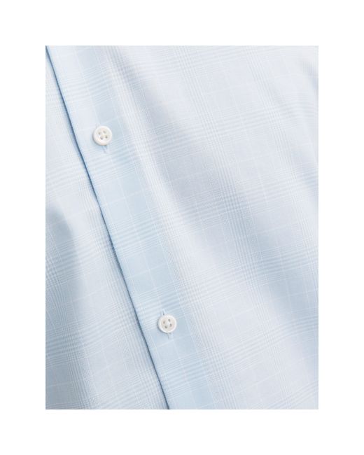 Jack & Jones White Parker Long-Sleeve Patterned Shirt for men