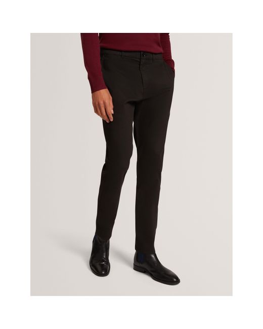 Ted Baker Black Slim Fit Chinos for men
