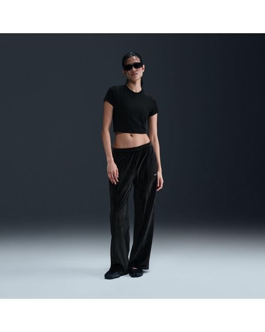 Nike Black Chill Knit Crop