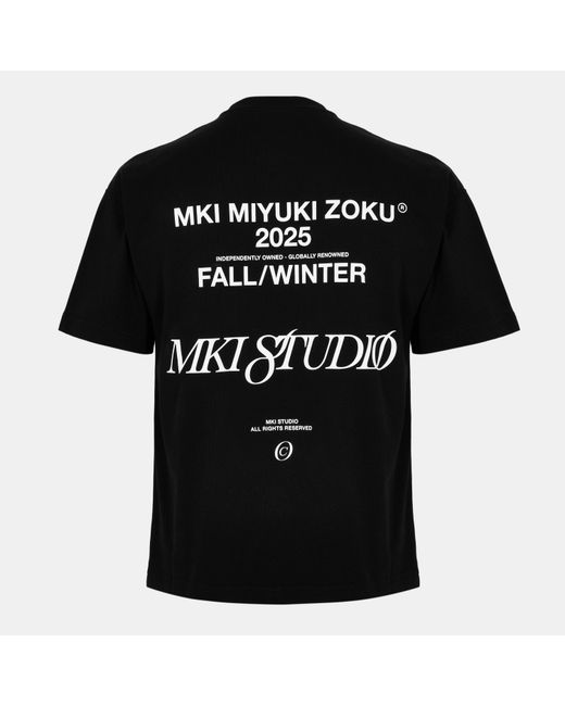 MKI Miyuki-Zoku Black Script Studio T Oversized T-Shirt for men