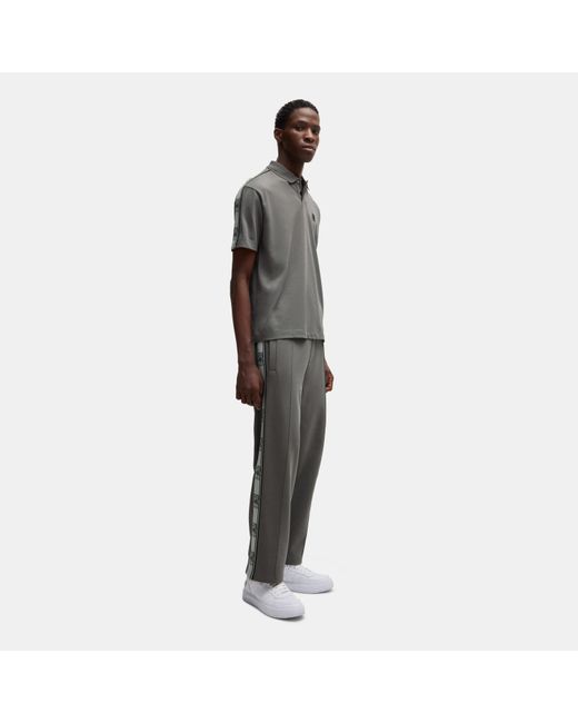 HUGO Gray Logo Tape Tracksuit Bottoms for men