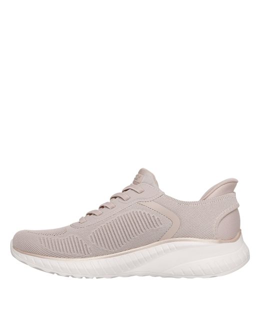 Skechers Gray Engineered Knitted Bungee Slip-On Runners