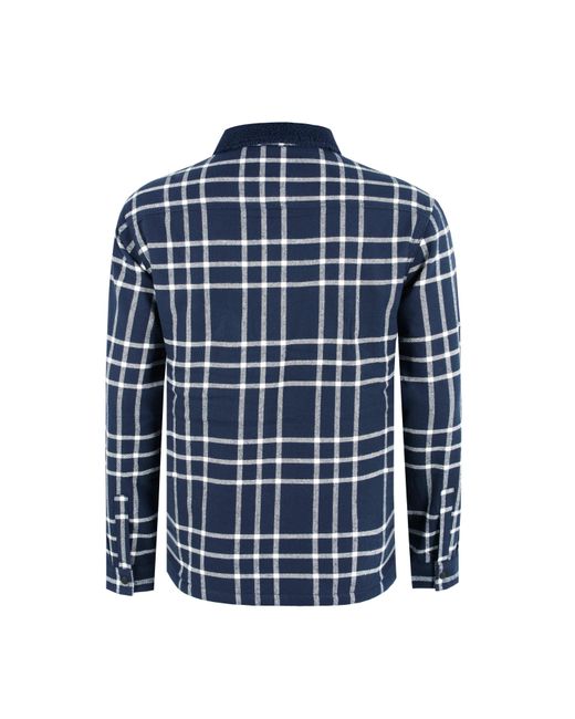 Firetrap Blue Borg Check Overshirt for men