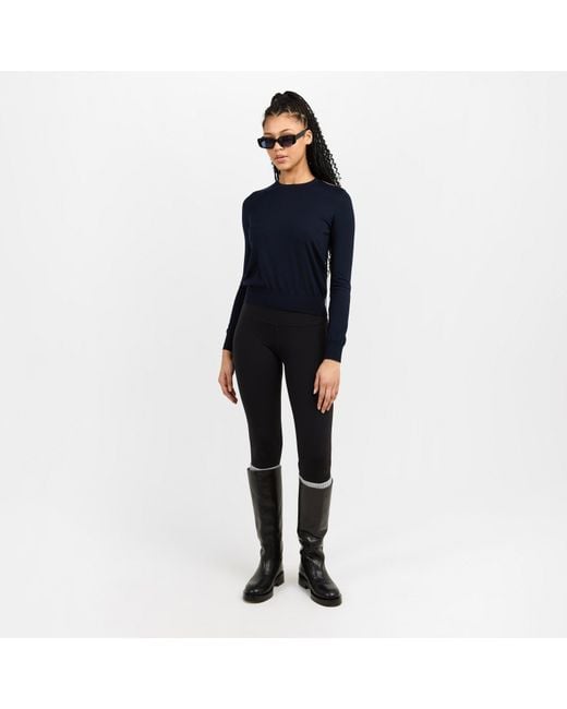 Fusalp Blue Ottavia Crew Neck Jumper