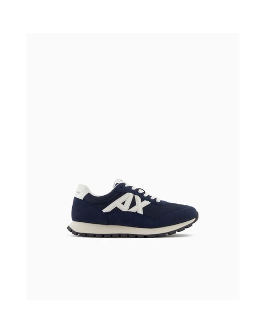 ARMANI EXCHANGE Blue Runners for men