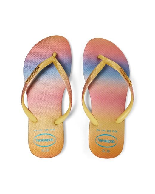 Havaianas Multicolor Slim Gradient Sunset Flip Flops