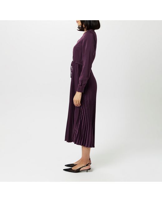Vero Moda Purple Cindy Plisse Maxi Dress