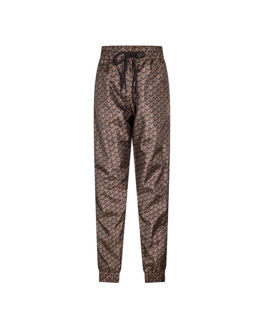 Criminal Damage Brown Louvre Closed Hem Fleece Joggers for men