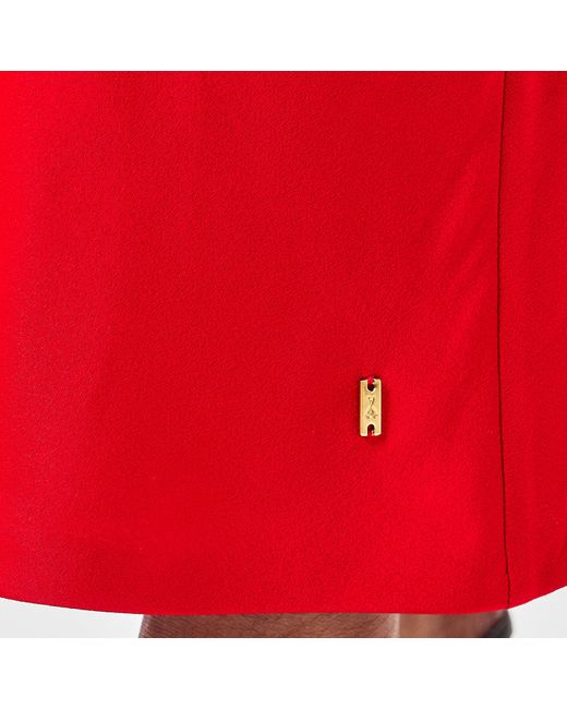 AMI Red Long Fluid Maxi Dress