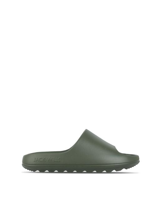 Jack Wills Green Chunky Sliders
