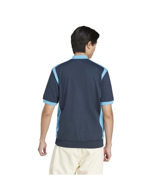 Adidas Blue Cycling Long Sleeve T-Shirt for men
