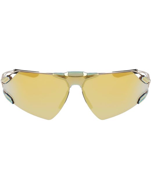 Nike Yellow Zeus Edge Wrap Sunglasses