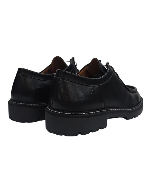 Deakins Black Kayo Leather Lace Up Derbies for men